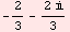 -2/3 - (2 )/3