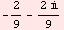-2/9 - (2 )/9