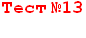 Тест №13